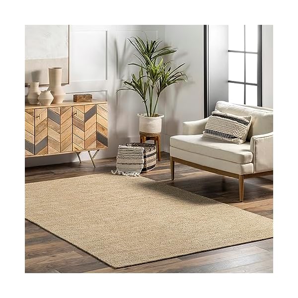nuLOOM Alessi Solid Farmhouse Cotton Area Rug, 5' x 8', Beige nuLOOM Alessi Solid Farmhouse Cotton Area Rug, 5' x 8', Beige