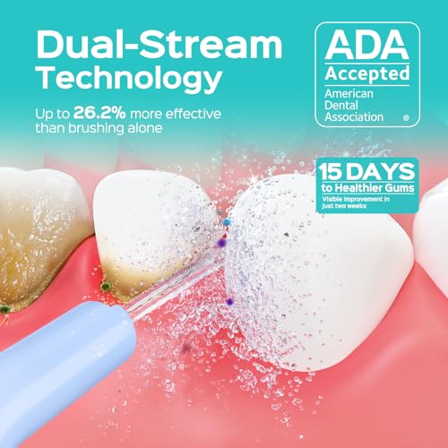 Image of COSLUS ADA Accepted C50 Water Dental Flosser, 4 Modes 5 Intensity Levels