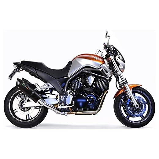 gpr cat.47.fune exhaust homologated catalized furore nero kompatibel med yamaha bt bulldog 1100 2002 2003 2004 2005 2006 2007 mototopgun cat.47.fune