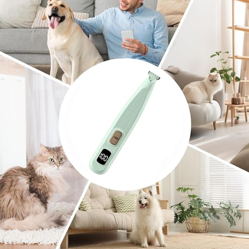 Tondeuse pour chien à 2 vitesses avec écran LCD et batterie autonome - 5