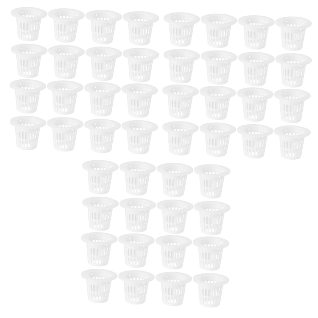 YARNOW 150pièces Pots De Culture Hydroponique Blanc Drainage pour Hydroponie Aquaponie Et Orchidées