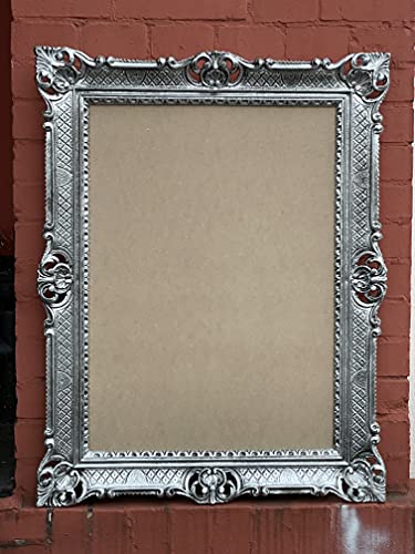 Bilderframes barok antiek zilver 50x70 cm prunk frame antieke fotolijst 70 x 90 cm schilderij frame bruiloft frame… - Afbeelding 8