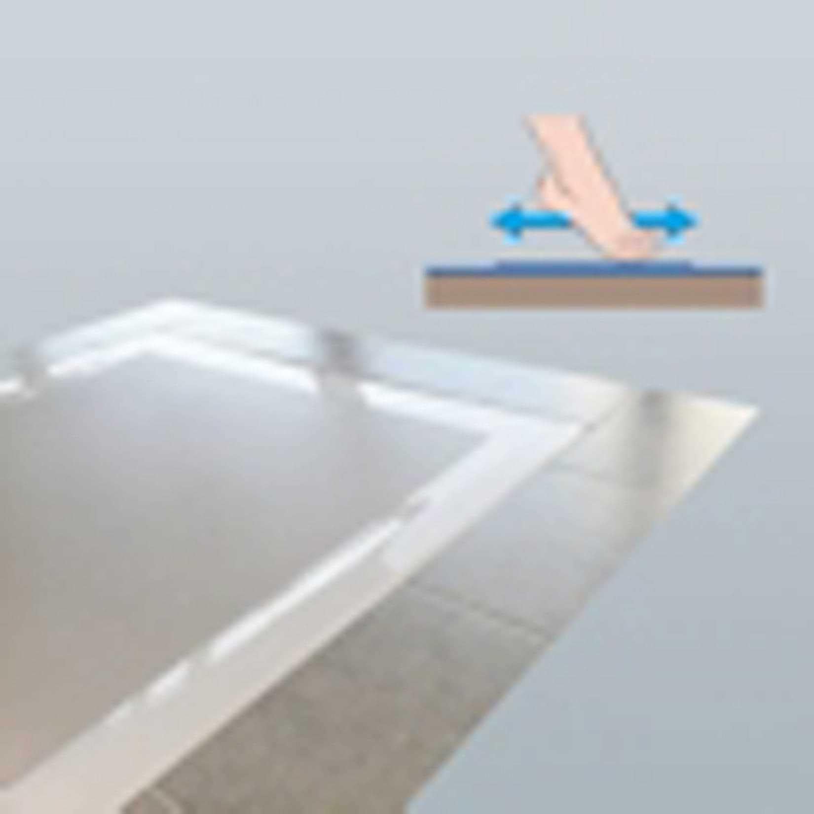 custom - Plato ducha 120x80 3,5cm con antideslizante blanco