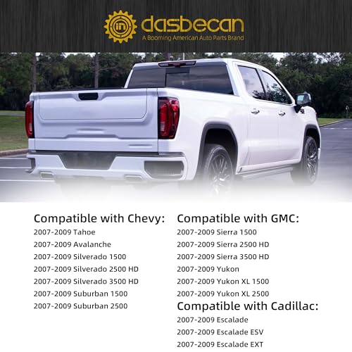 Image of Dasbecan Rear Right Door Lock Actuator Motor Compatible with Chevy Silverado Tahoe Suburban 1500 GMC Sierra Yukon XL Cadillac Escalade 2007-2009 Replaces 931-109 Rear Passenger Side