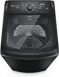 Electrolux Máquina de Lavar Electrolux 14,5kg Preta Efficient Cesto Inox, Jet&Clean e Filtro Fiapos (LEP15) 127V