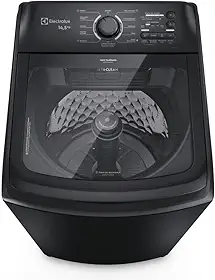 Electrolux Máquina de Lavar Electrolux 14,5kg Preta Efficient Cesto Inox, Jet&Clean e Filtro Fiapos (LEP15) 127V