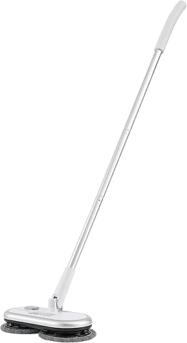 Miniatura 11 de VEVOR Trapeador eléctrico inalámbrico, batería potente de hasta 70 minutos, trapeador eléctrico giratorio con cabezales giratorios dobles, 4