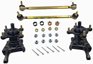 Front Wheel Steering Assembly For 50cc-80cc ATV .include:Right and Left Spindle ,Right and Left Tie Rod End,Right and Left Wheel Hub and Drum.