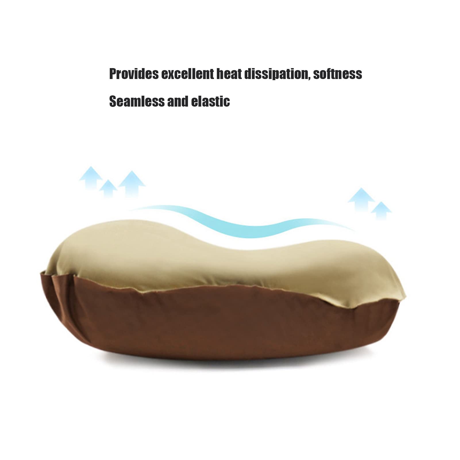 Yuecoom Self Inflating Camping Pillow, Soft Waterproof Travel Pillows for Sleeping, Compressible Portable Blow Up Pillow Camping Backpacking Pillow for Travel Camping Car