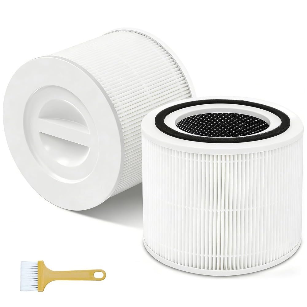 Mauxpiao A 2 Pack Core 300 Replacement Filter Compatible With Levoit Core 300 Nd Core 300S Ir Purifiers, 3-In-1 H13﻿ True Hep Filter With High-Efficiency Ctivated Carbon, Core 300-Rf Replacement Fil