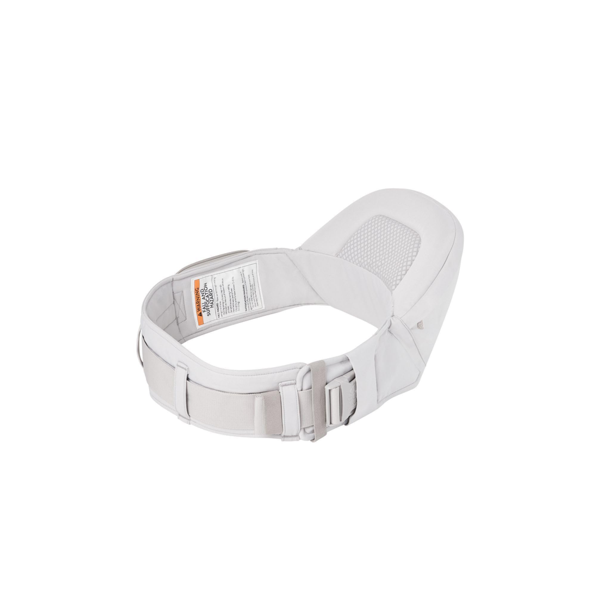 Ergobaby Lift Hip Seat nosidełko dla niemowląt z siedziskiem biodrowym dla niemowląt i małych dzieci od 6 miesięcy (7,7 kg – 20,4 kg), nosidełko biodrowe, kolor perłowy szary