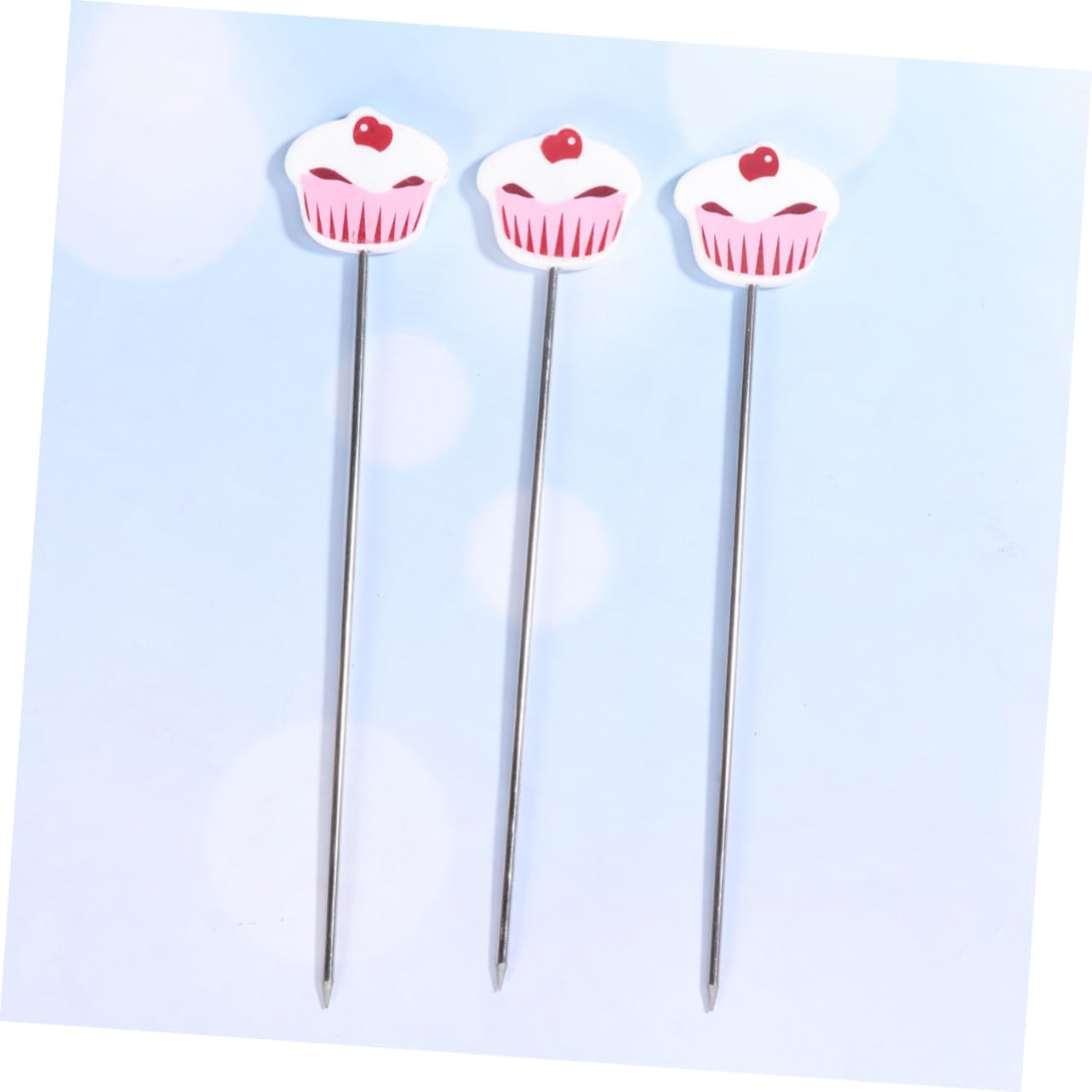 3pcs Stainless Steel Baking Tool for Biscuits Muffins and Bread Clean Cake Probe with Anti-slip Grip for Accurate Testing