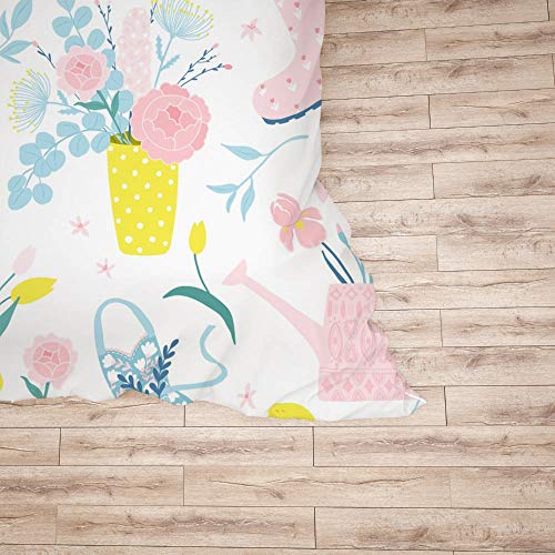 Housse de couette fleurs de printemps CHEHONG lit simple