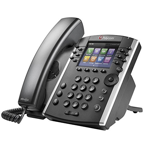 Polycom 2200-46162-025 VVX 410 12-Line IP Phone Gigabit PoE (Power