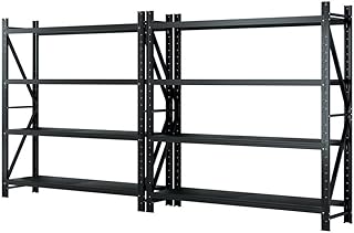GIANTZ 4Mx2M Garage Shelving, Heavy Duty Steel Storage Shelves, Warehouse Rack Pallet Racking Shelving Unit with 200KG Cap...