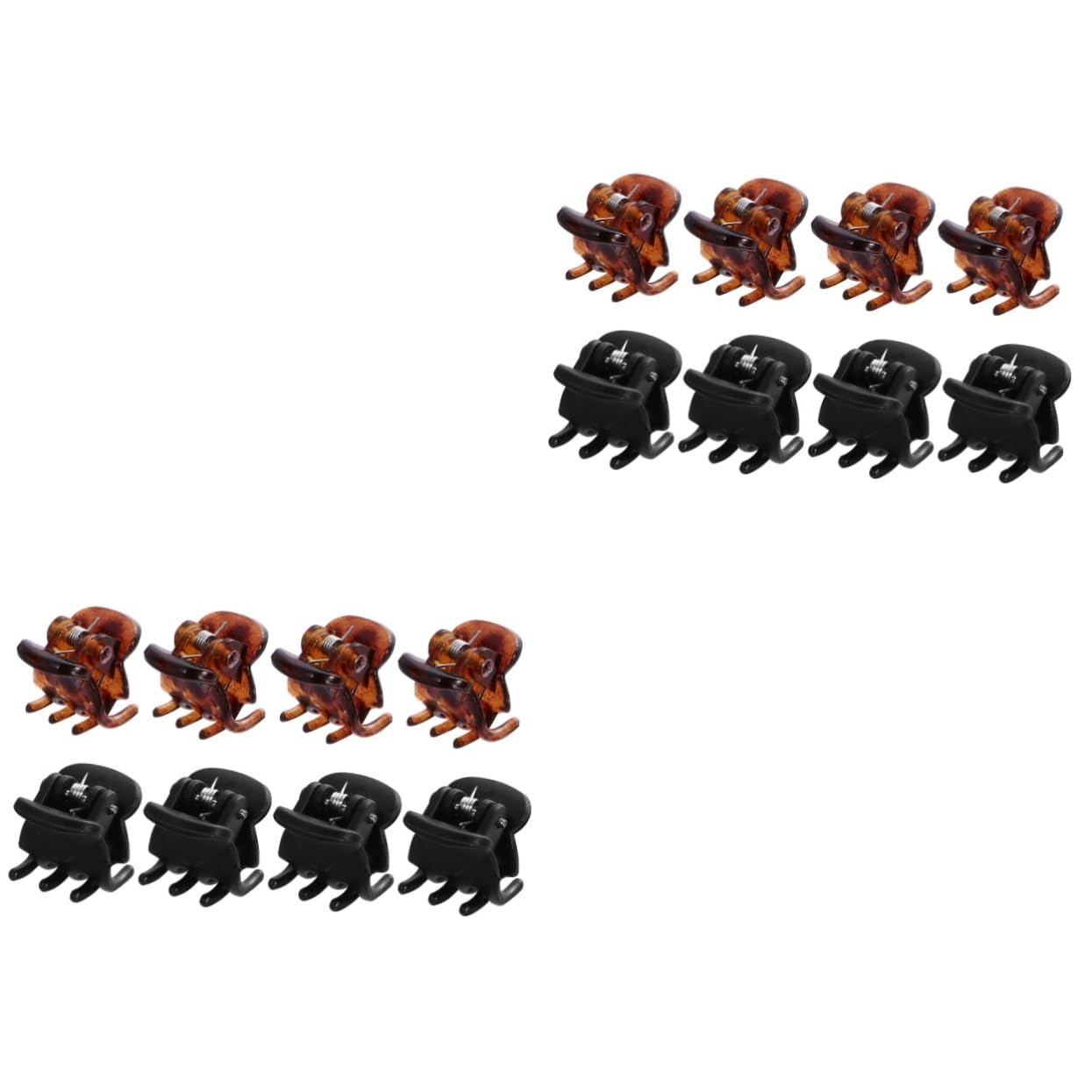 FOMIYES 192stücke Kleine Haarspangen Mini Haarklammern Für Damen Und Mädchen Schwarz Und Kaffee Haaraccessoire Für Frisuren Und Tägliche Nutzung