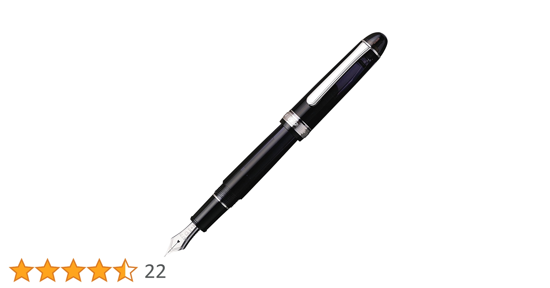 プラチナ万年筆 センチュリー #3776 ロジウム ブラックダイヤモンド SF 51rikbh7IHL.jpg_BO30,255,255,