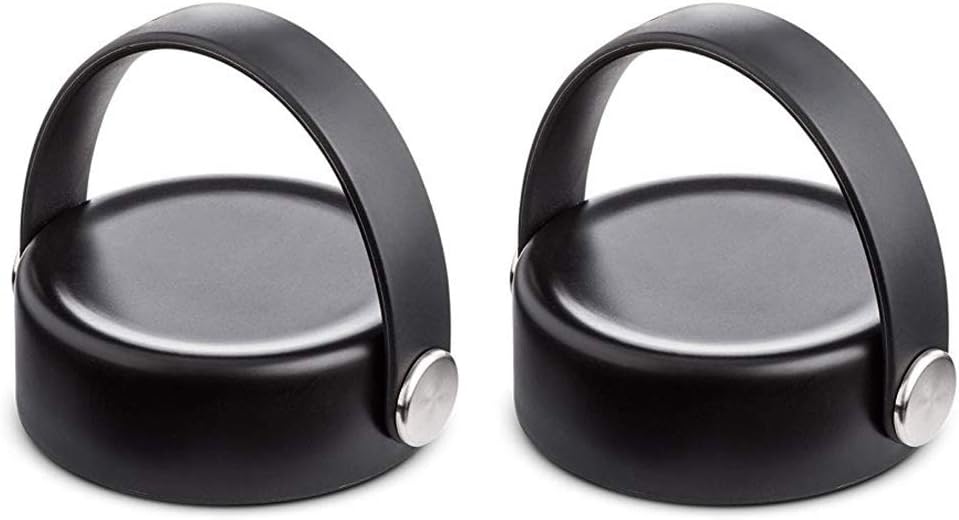 Wide Mouth Flex Cap Fits Most Wide Mouth Bottles - 2Pack (Black)