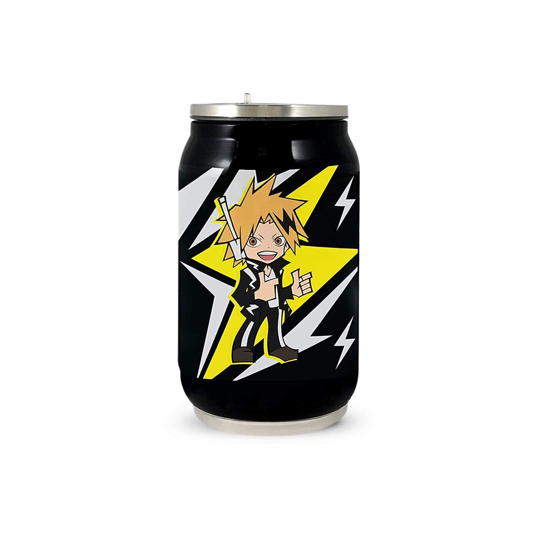 My Hero Academia Denki Travel Can, 9 oz, 14+, Shonen Jump Travel Can, by Just Funky