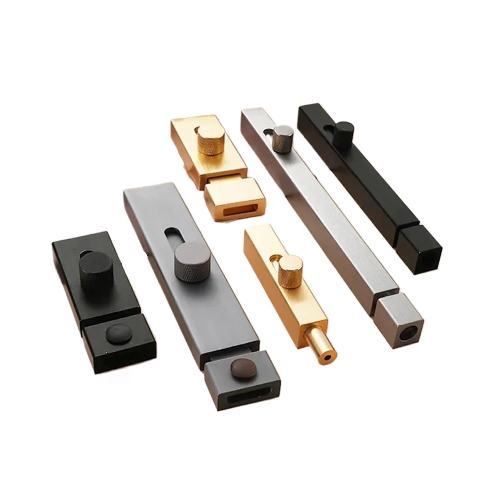 3/4/6 Zoll Aluminiumlegierung Türriegel Solide Schiebeverriegelung Riegelschnallen Sicherheitsüberfalle for den Innenbereich Möbelbeschläge(Ivory)