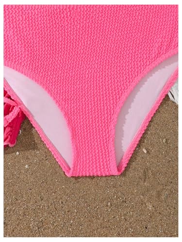 Image of SHENHE Girl's 3 Piece Swimsuits with Cover Up Skirt Halter Triangle Bathing Suits Bikini Set