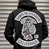 DPX-1 SOA Embroidered Patch Hoodie (S-2XL) Fully Screen Accurate Patches!! Redwood Original Jax Teller Reaper MC Cut (UK, Alpha, XXL, 3XL, Regular, Regular) Black #2