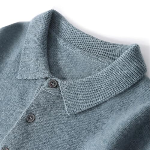 Dcvmvmn Men's Spring Long Sleeve Sweater Casual Merino Wool Pullover Basic Knitwear Jumper3