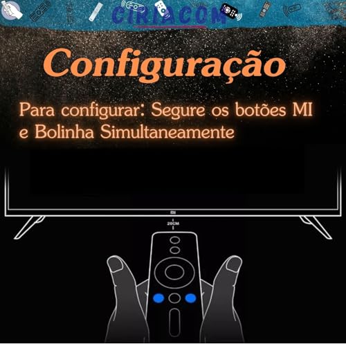 Controle Remoto com Comando de Voz Compatível com MiBox, Mi Stick TV, XMRM-00A, XMRM-00AB1, MiBox, 4