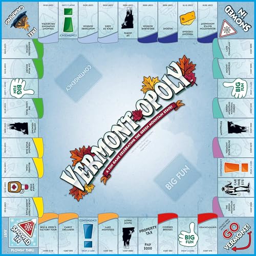 Late for The Sky Vermont-Opoly Juego de Mesa Familiar miniatura 4