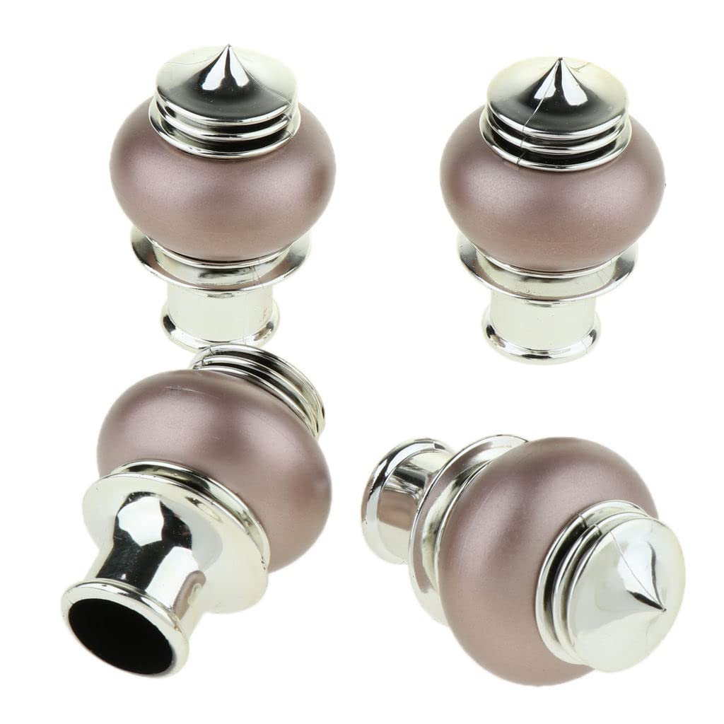 Lot de 4 embouts de mât de 28 mm pour décoration d'intérieur, parfaits pour le salon et la chambre à coucher
