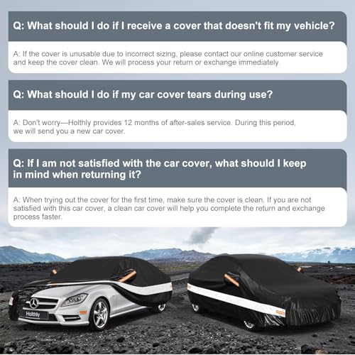 Image of 10 Layers Sedan Car Cover Custom Fit Mercedes-Benz CLS CLS500 CLS550 CLS450 CLS55 CLS63, AMG,Waterproof All Weather for Automobiles, Outdoor Full Cover Sun Rain Protection with Cotton.Black