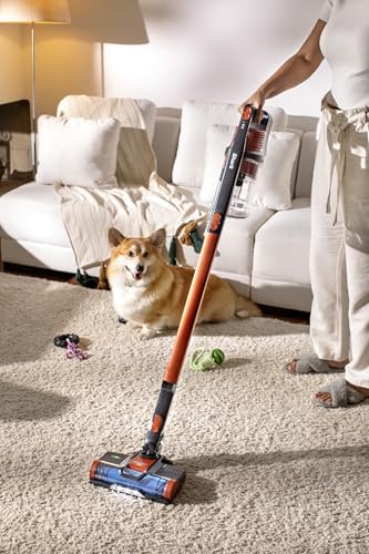 Shark IX141 Cordless Stick Vacuum for Pet Hair, Carpets & Hard Floors, 40min Runtime, Grey
