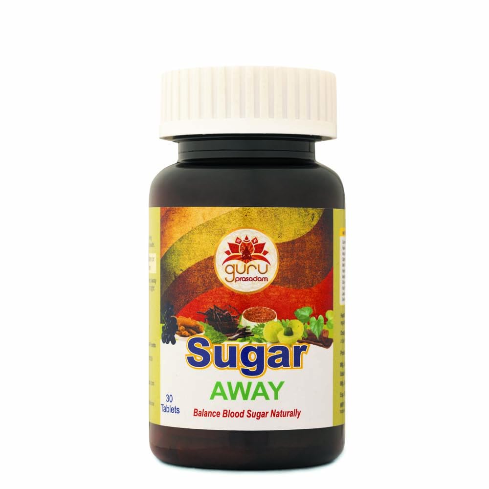 Guruprasadam SUGAR AWAY Tablets – Ayurvedic Support for Healthy Blood Sugar Management | 60 Tablets 100% Ayurvedic | Natural Sugar Control | No Side Effects | Herbal Wellness Formula-image-15