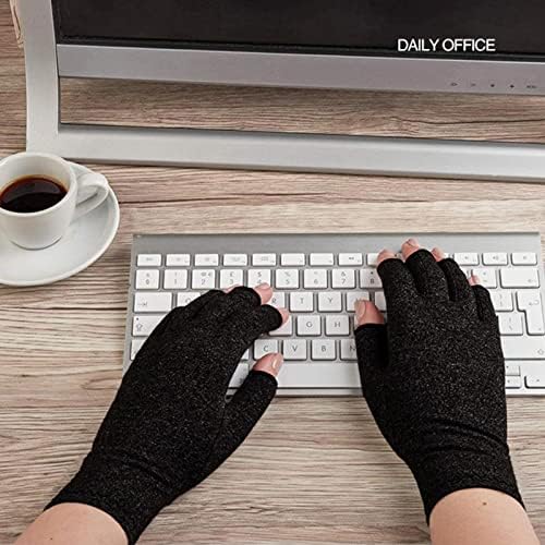 Youding Half Finger Gloves, Women Men Outdoor Fingerless Gloves, Winter Accessories Thermal Half Finger Gloves for Cycling Biking Climbing Hiking