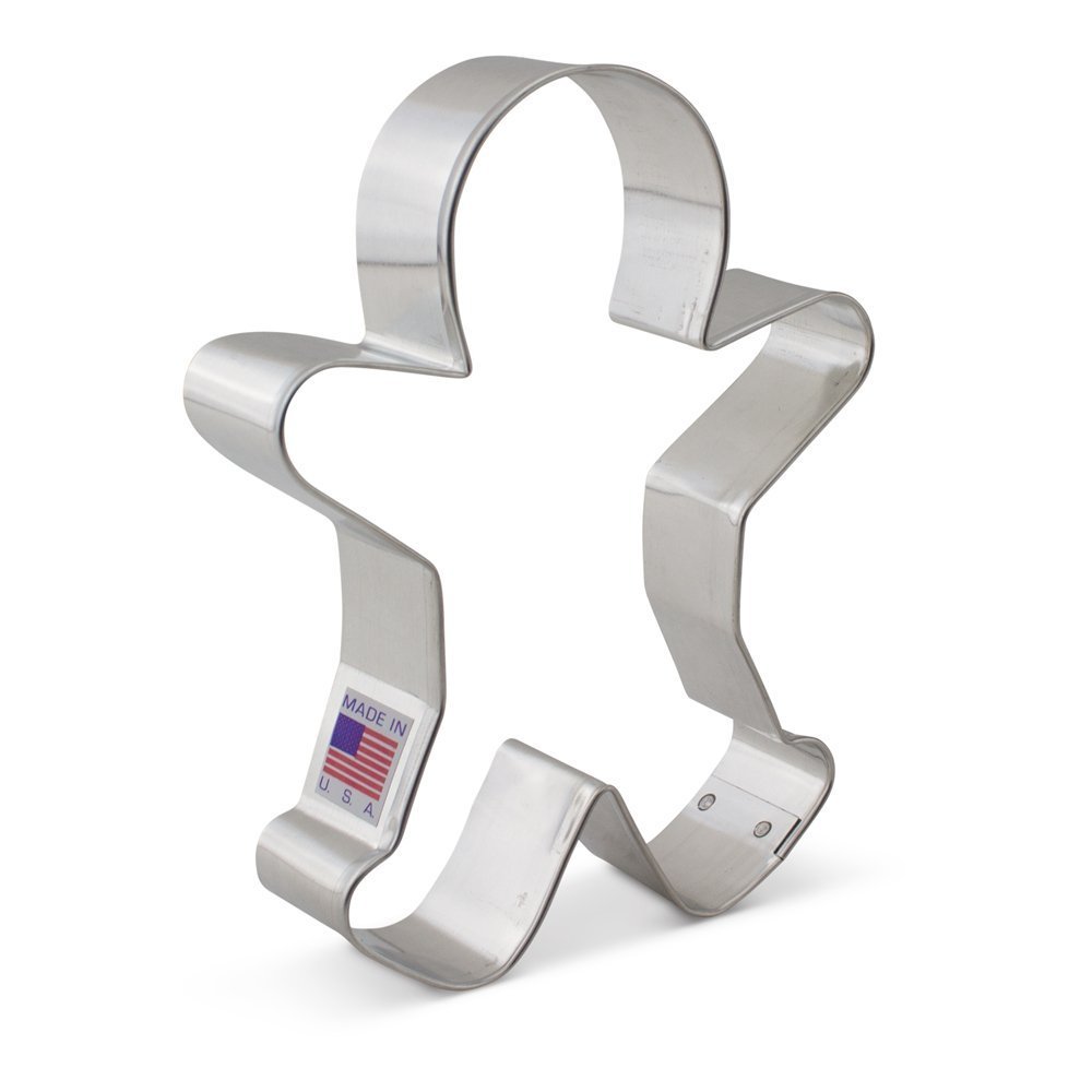 Ann Clark Cookie Cutters Silver Large Gingerbread Man Cookie Cutter 12.7 Cm, Made By Ann Clark