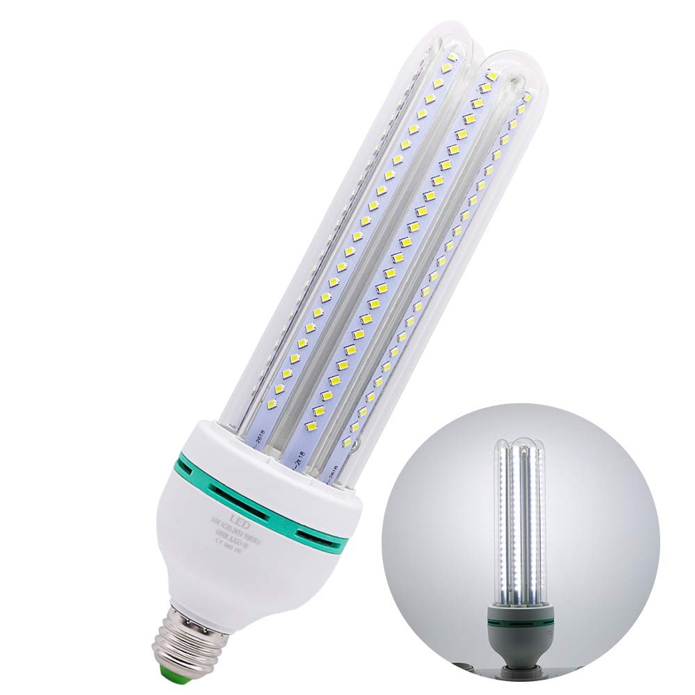 Xindaxin® E27 Mais Glühbirne Beleuchtung LED Leuchtmittel,Nicht dimmbar,36W 6000K Kaltweiß,Geringer Stromverbrauch,20er-Pack