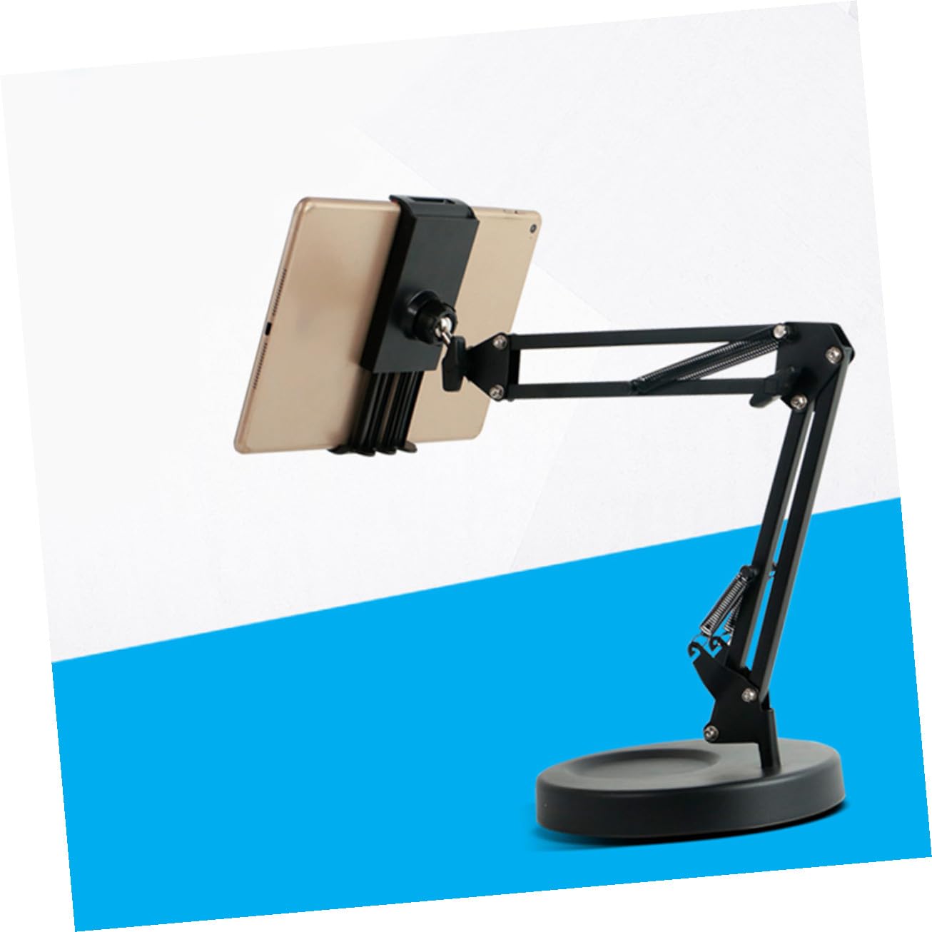 GALPADA Soporte para Teléfono Móvil De Metal con Brazo Suspendido para Escritorio Cocina Oficina Soporte De Brazo De Suspensión para Teléfono y Tableta para Videollamadas y Fotografía