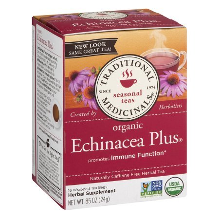 Traditional Medicinals Organic Echinacea Plus Tea, 16 Tea Bags (2 Pack)