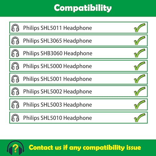 Almohadillas para Philips SHB3060 SHL5000 en cuero proteico 2