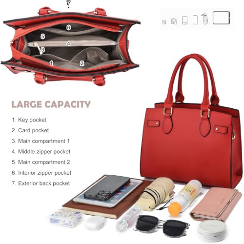 Image of Purses and Handbags for Women Satchel Fashion Ladies Top Handle Shoulder Tote Bags
