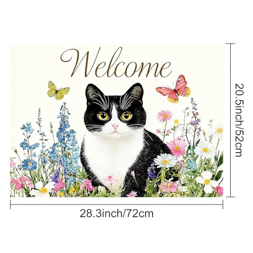Image of HOMETITUTE Black Cat Stove Top Covers for Electric Stove 28x20 Inches Heat Resistant Spring Glass Cooktop Protector Pad Decorative Stovetop Cover Dish Drying Mats for Kitchen Coffee Bar Decor