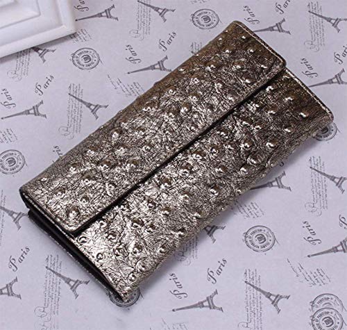 FACAI Billetera para Mujer Billetera Anti-escaneo RFID con Bolsillo para Tarjeta Adicional Tarjeta de crédito, Billetera para teléfono móvil,F