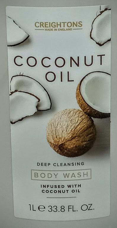 Creightons, COCONUT OIL, BODY WASH, 33.8 Fl oz, deep cleansing, infused with coconut oil (1l)
