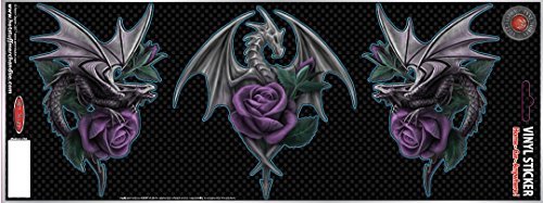 HOT STUFF MERCHANDISE Dragon Rose 3 in 1 Anne Stokes Large AUTO Sticker