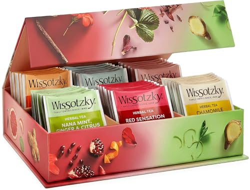 Wissotzky Herbal Dream Gift Box – 42 Tea Bags, Caffeine-Free