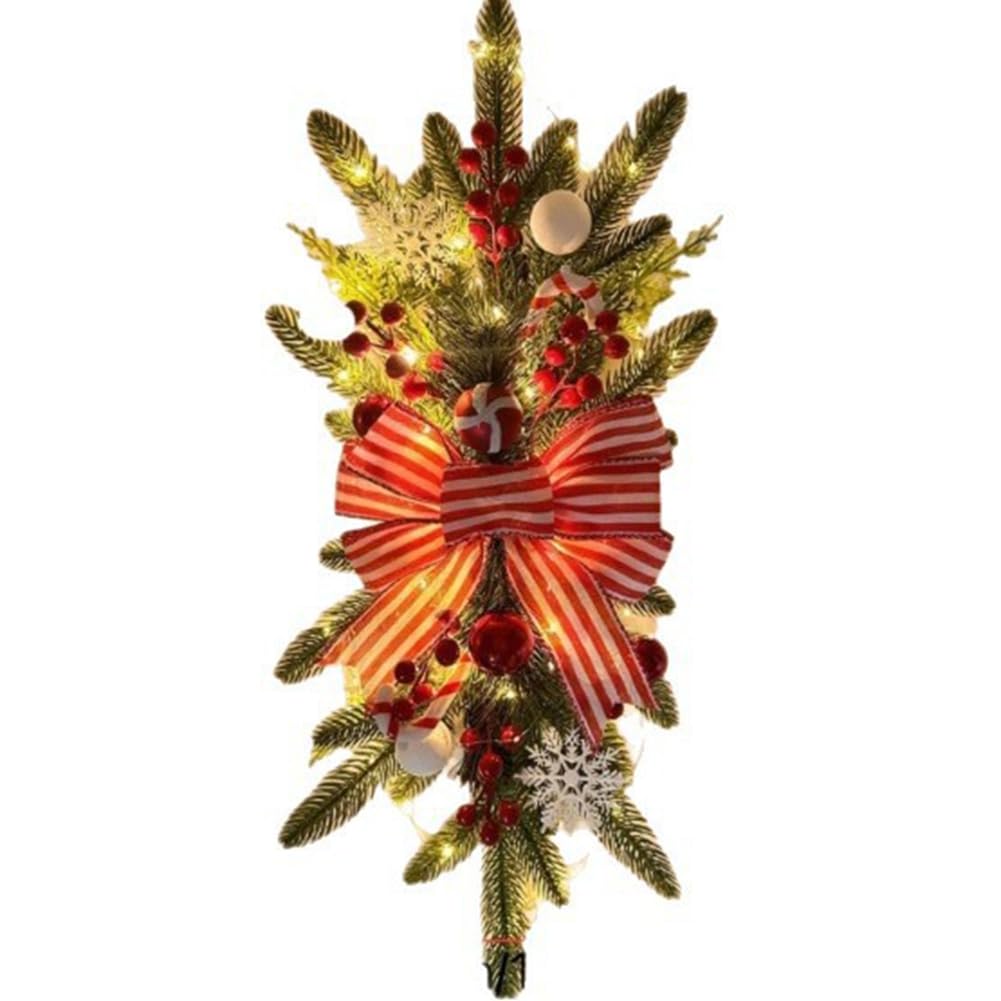 Guirlande de Noël en Larme 61cm LED Intérieur et Extérieur pour Escalier
