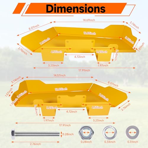 Image of Replacement 19A70062100 Steel Fender Kit for Cub Cadet RZTL Ultima Series ZT1 ZT2 ZT3 Zero-Turn Mowers