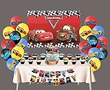 Race Cars Party Supplies and Decorations for Birthday, Perfect for Girls and Boys, Easy Setup and Ta