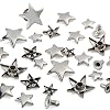 YORANYO 200 Sets Leather Rivets Kit Mixed Sizes Rivets for Leather Star Studs for Clothing Fabric Silver Rivets with Leather Crafting Rivet Tool for Repair Decorate Jackets Shoes Bags Belts Purse