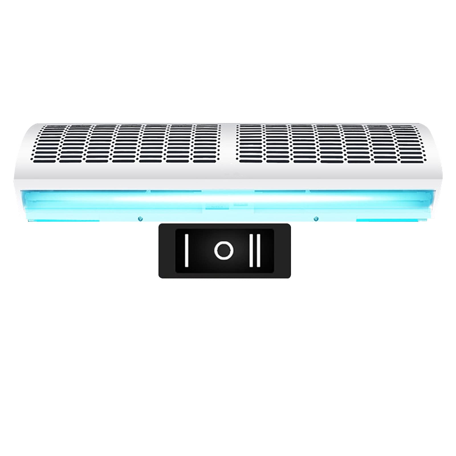 lhx Cortina de Aire Interior, 60 cm 90 cm 100 cm 120cm Comercial silencioso, con Control Remoto, 2 velocidades (Size : 90cm)